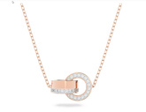 Swar*vski - Hollow pendant Interlocking loop, Rose Gold - 5636496